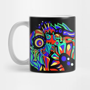 dark dogu the crimson alien knight in ecopop patterns Mug